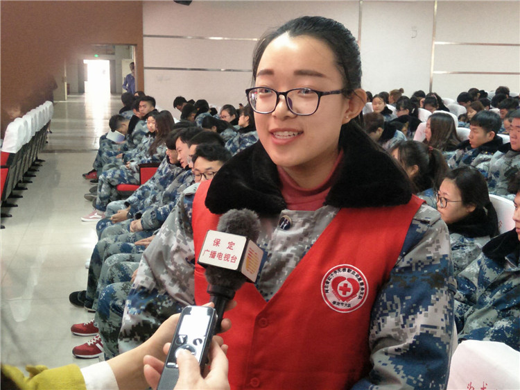 米乐官网与保定市中心血站举行无偿献血签约仪式  系首家签约高校团体单位