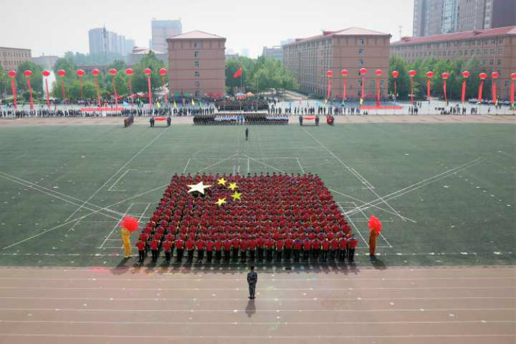 青春颂 竞技风 长城梦 ——米乐官网2018年春季运动会隆重开幕