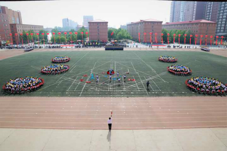 青春颂 竞技风 长城梦 ——米乐官网2018年春季运动会隆重开幕