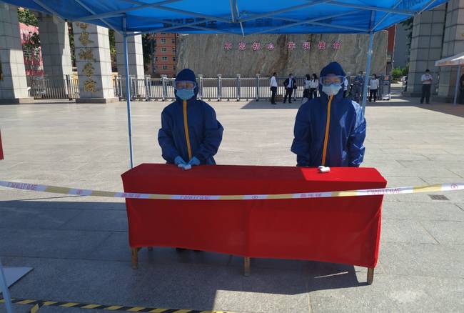 米乐官网组织开展第二次复学复课疫情防控模拟演练