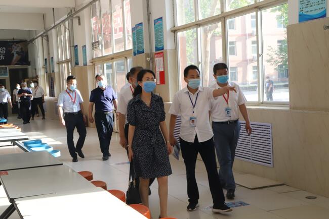 省教育厅督导调研组莅临米乐官网调研指导复学复课工作