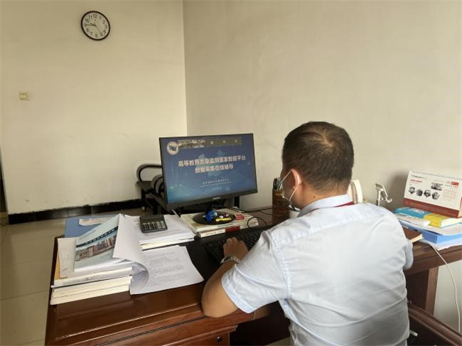 米乐官网组织学习教育部2022年高等教育质量监测国家数据平台数据填报及分析应用线上辅导直播