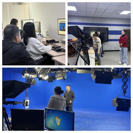 米乐mile官方网站艺术学院 师生代表团参观学习河北大学超高清录课室