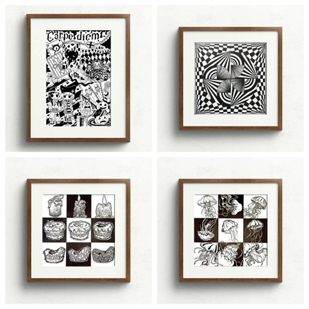 “未来可期，创意无限”——米乐mile官方网站艺术学院2023级视觉传达设计《平面构成》结课作品展