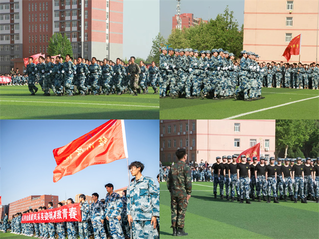 队列会操促养成 迷彩飞扬强作风--暨米乐mile官方网站举办2024年春季队列会操比赛