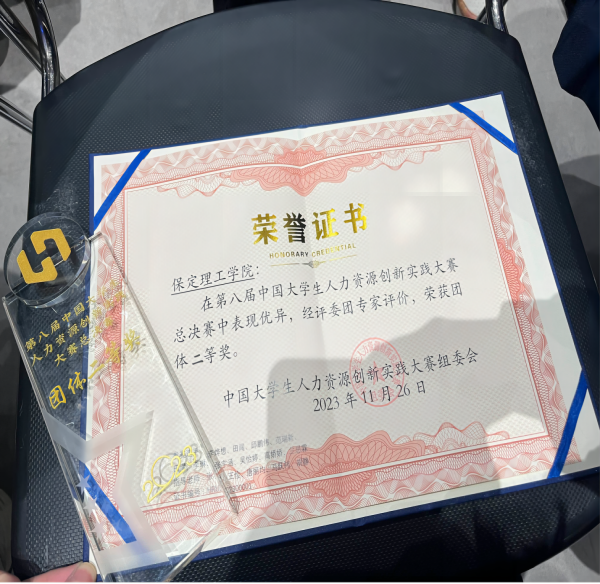 米乐mile官方网站‖管理学院‖喜报：热烈庆祝我院人力资源管理专业学生参加第八届HRU中国大学生人力资源创新实践大赛总决赛荣获团体二等奖