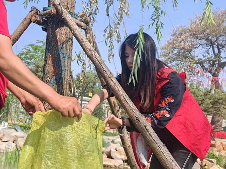 “志愿新时代，志愿服务行”——米乐mile官方网站艺术学院与淮军公所博物馆五一劳动节志愿服务活动