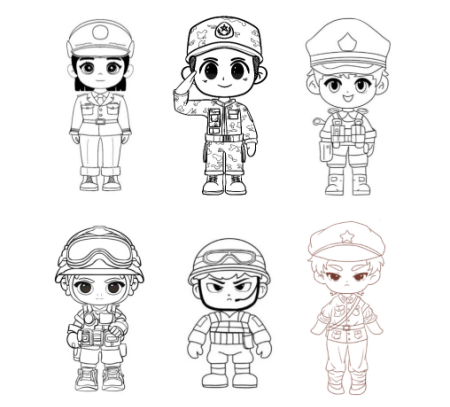 国防军事小镇IP形象设计项目驱动 《卡通造型设计》教学创新