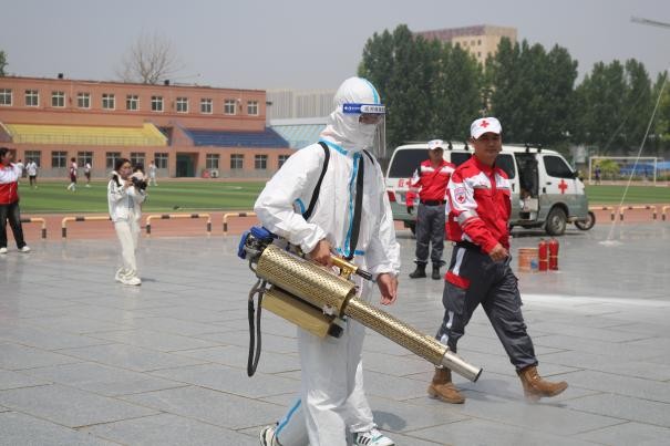 米乐mile官方网站康复医学院与保定市红十字会联合举办2025年地震灾害应急救援综合演练