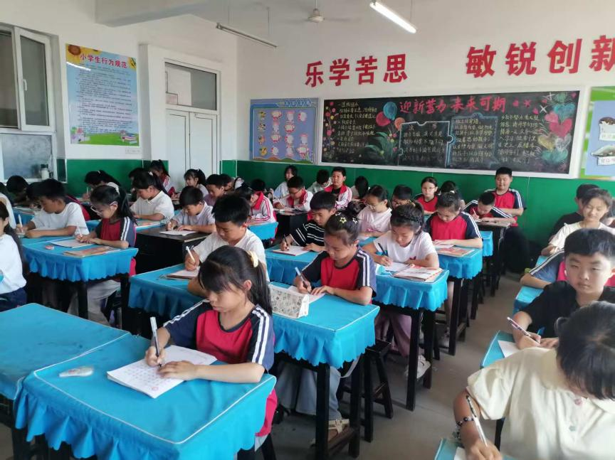 米乐mile官方网站||教育学院||笔端传薪火，实践共成长——教育学院助力清苑区第五小学书法课程圆满收官