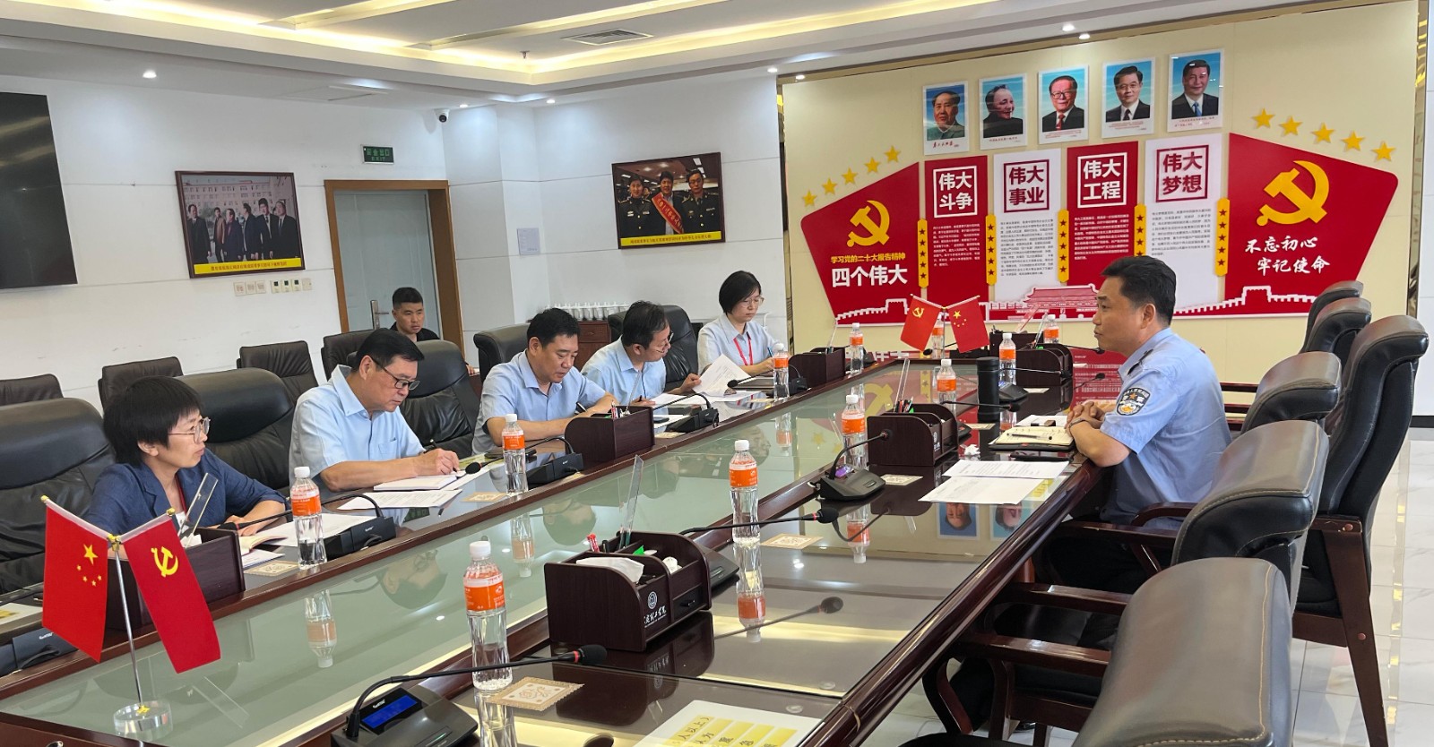 保定市公安局莲池区分局出入境管理大队到米乐mile官方网站考察指导