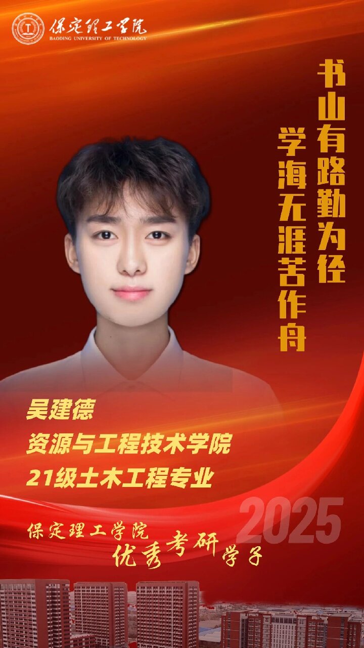 【榜样引领】米乐mile官方网站2025届优秀考研学子风采展（十一）