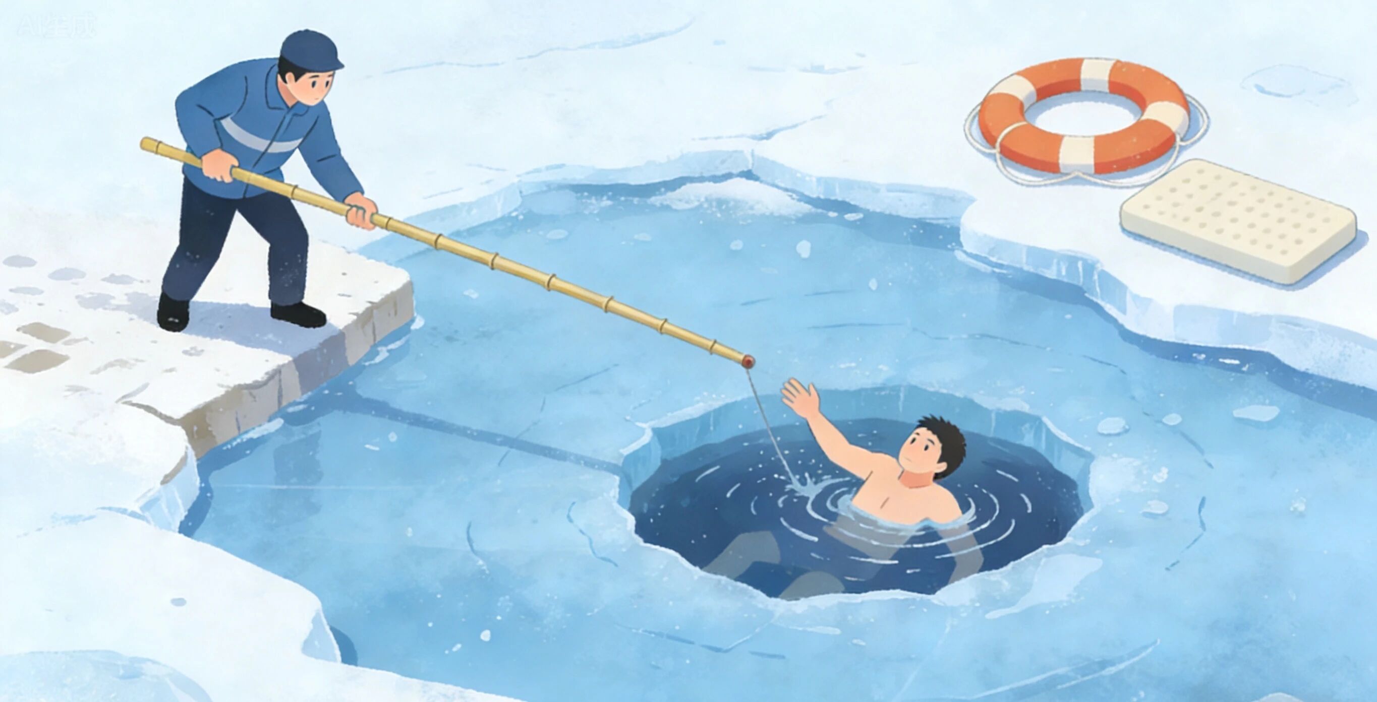 安全教育|米乐mile官方网站|管理学院|远离冰面陷阱，守护生命安全