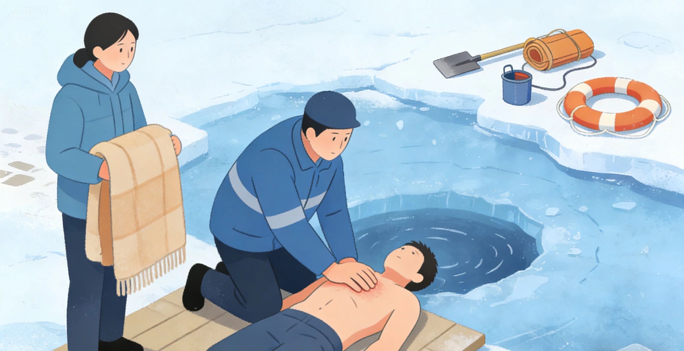 安全教育|米乐mile官方网站|管理学院|远离冰面陷阱，守护生命安全