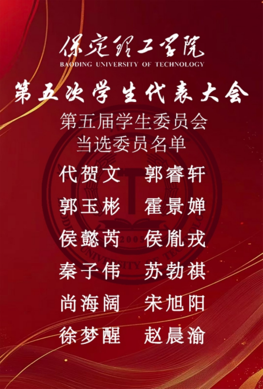 学代会——米乐mile官方网站第五次学生代表大会圆满落幕