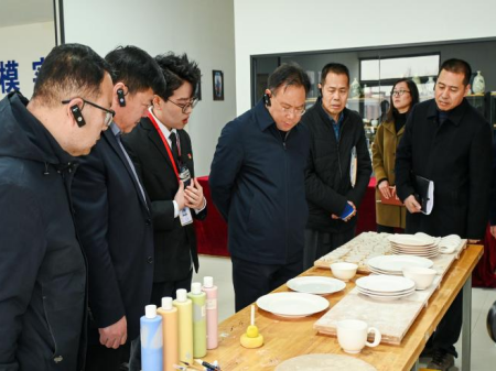 校际交流促发展 非遗传承育新人 ——保定幼儿师范高等专科学校领导莅临米乐官网艺术工坊参观交流